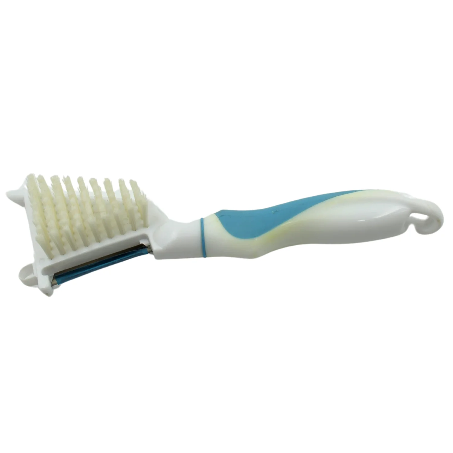 Multipurpose Peeler Brush – Stainless Steel Peeler with Cleaning Brush (1 Pc) - Image 4