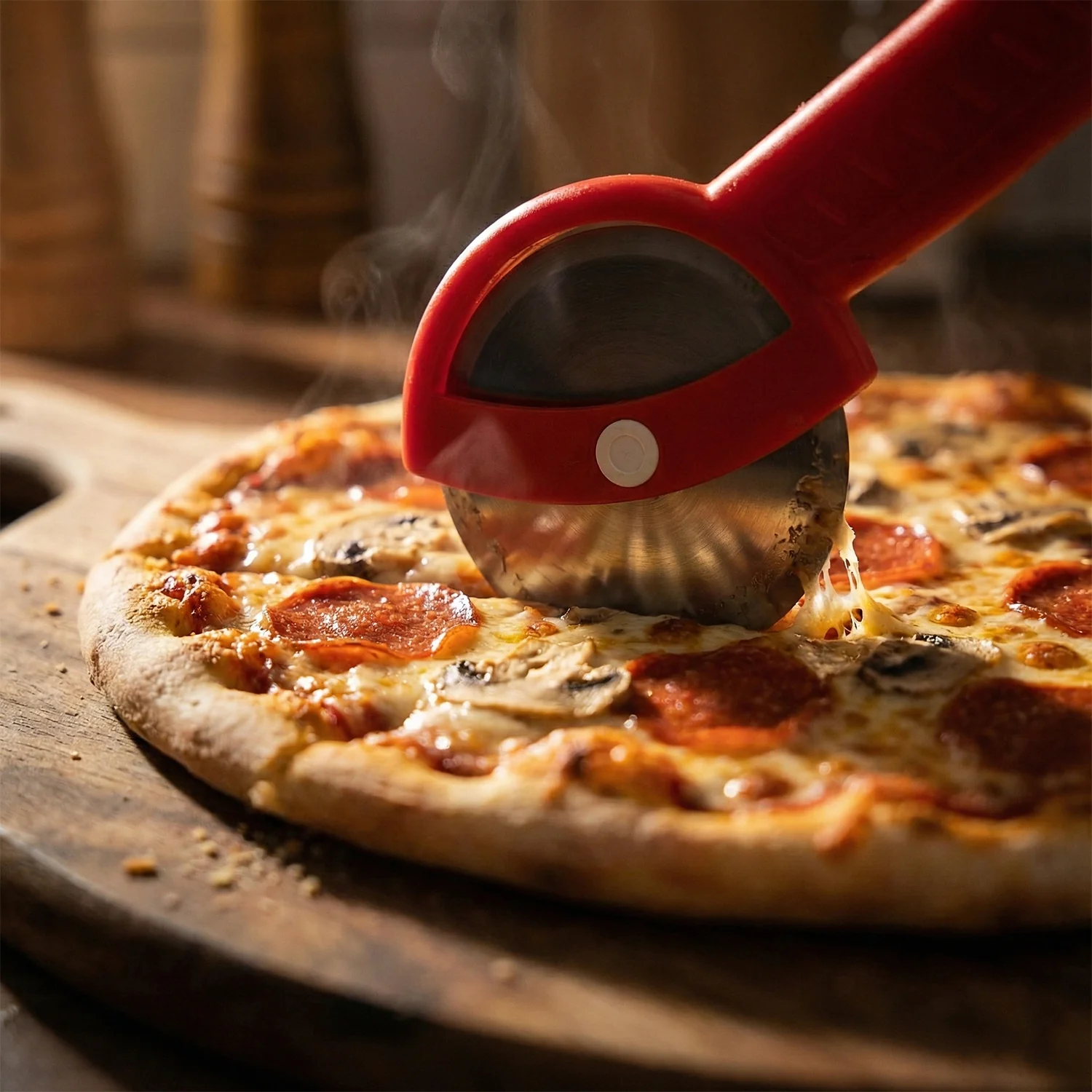 Multipurpose Pizza Cutter with Ergonomic Handle (1 Pc) - Image 3