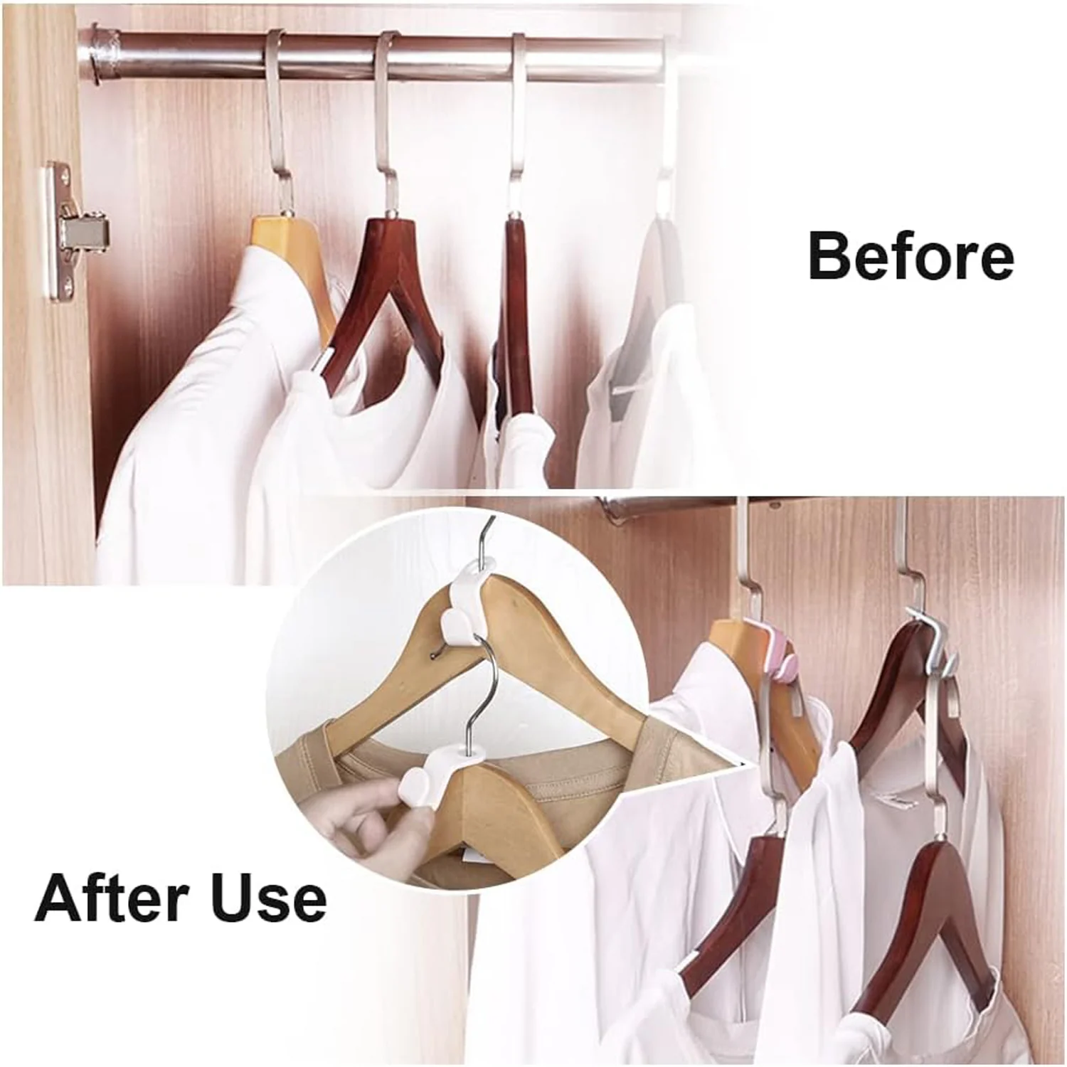 Multipurpose Plastic Hanger Hooks (10 Pc) - Image 6