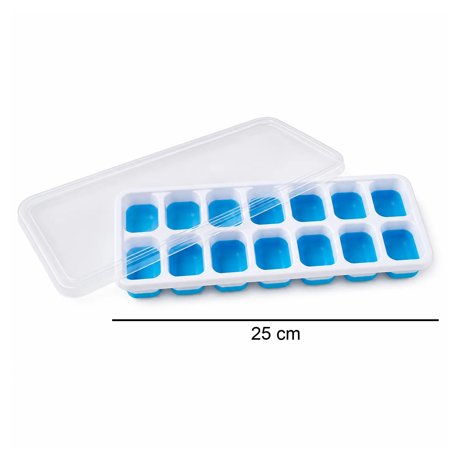 Multipurpose Plastic Ice Cube Tray With Lid (1 Pc, 14 Gride) - Image 6
