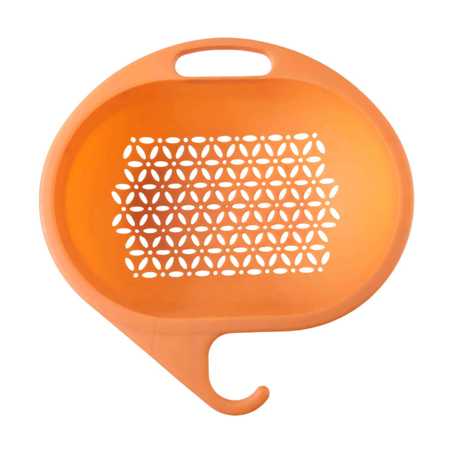 Multipurpose Plastic Kitchen Strainer Bowl with Hook Handle (1 Pc) - Image 5