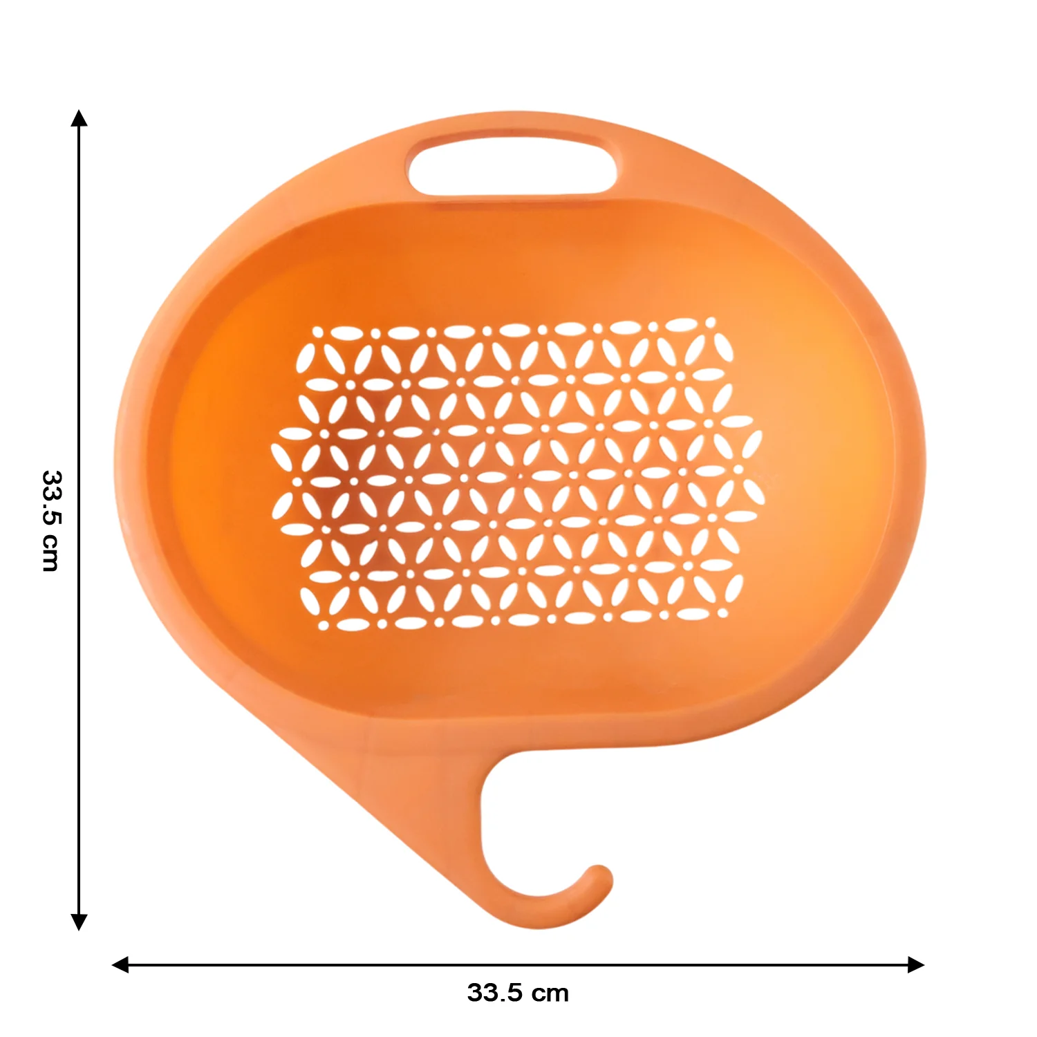 Multipurpose Plastic Kitchen Strainer Bowl with Hook Handle (1 Pc) - Image 6