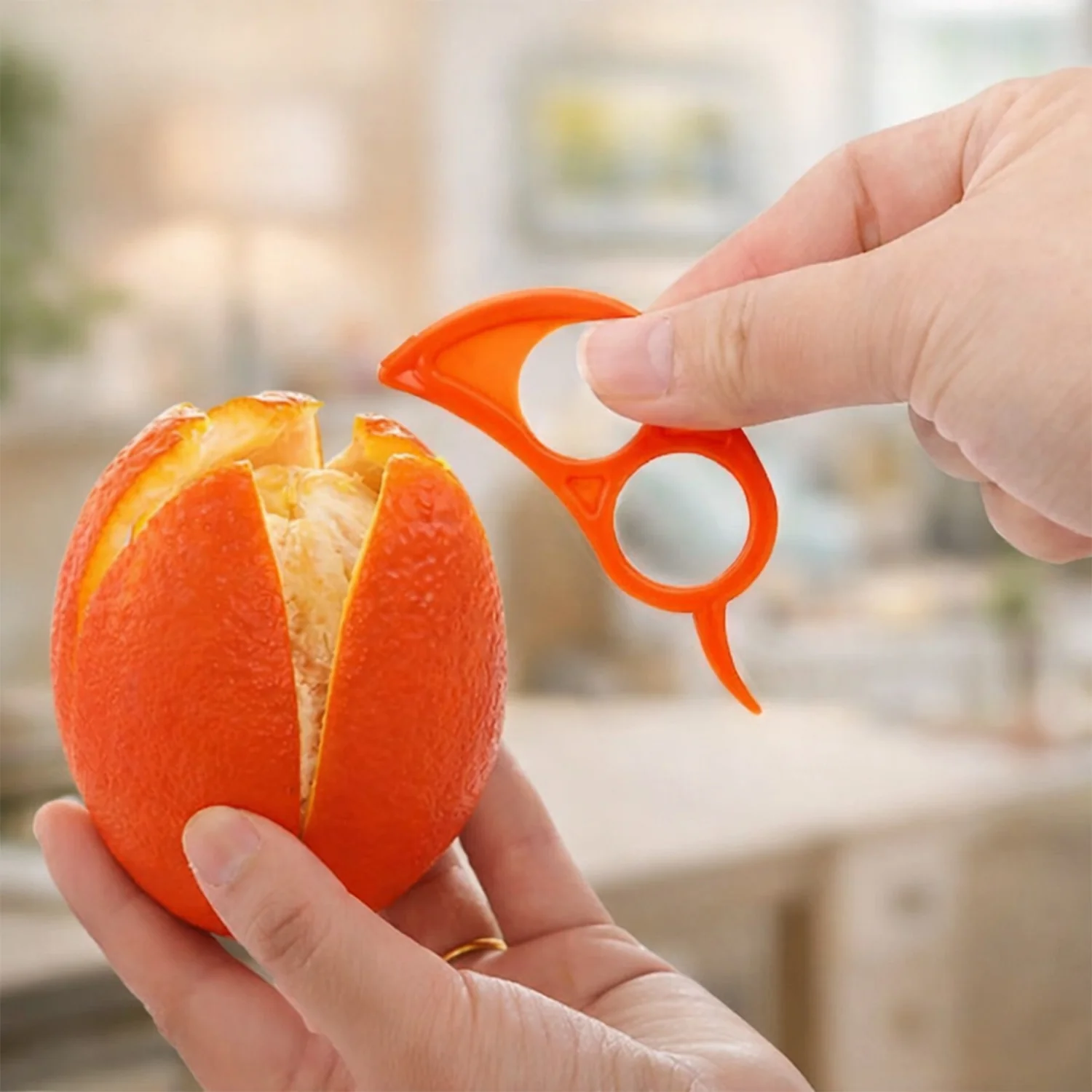 Multipurpose Plastic Orange Peeler Tool (5 Pc) - Image 5