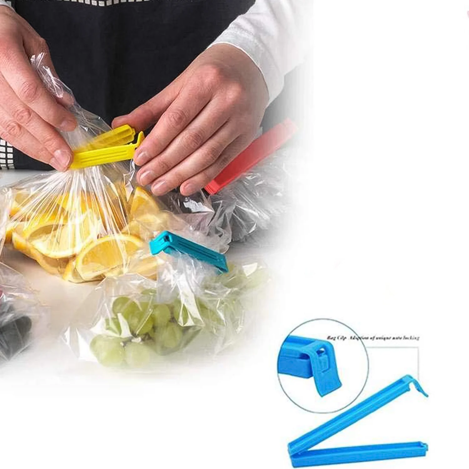 Multipurpose Plastic Pouch Sealer Clips (18 Pc) - Image 4