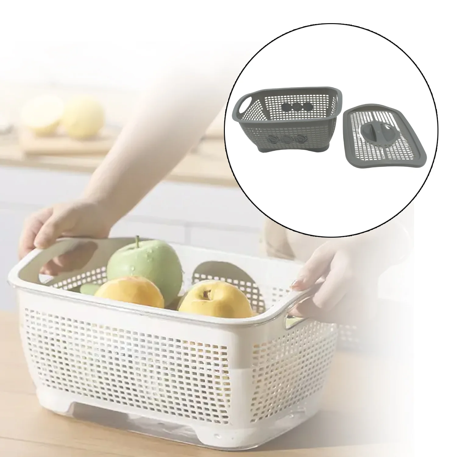Multipurposes Plastic Basket (1 Pc / Mix Color ) - Image 5