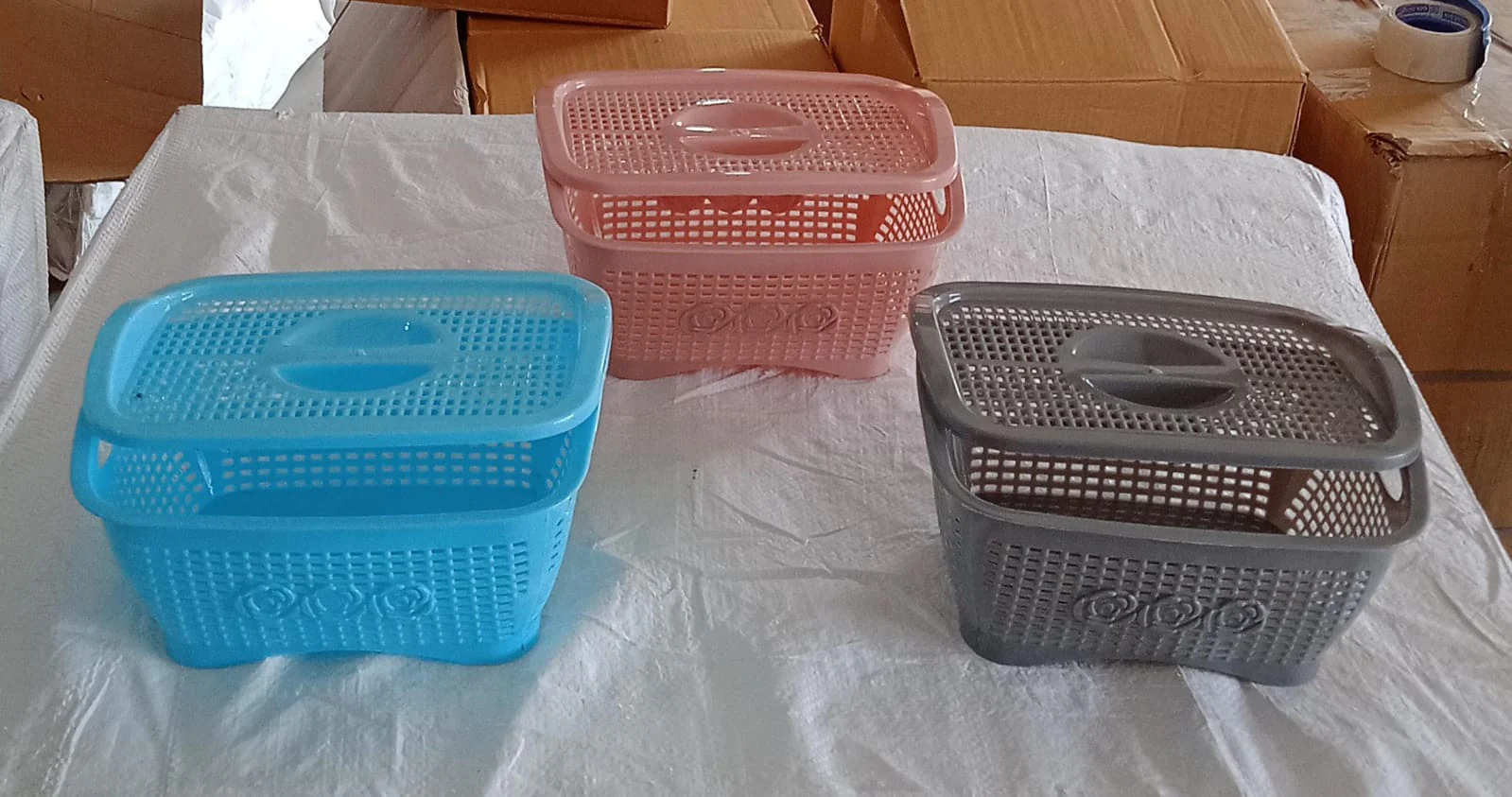 Multipurposes Plastic Basket (1 Pc / Mix Color ) - Image 7