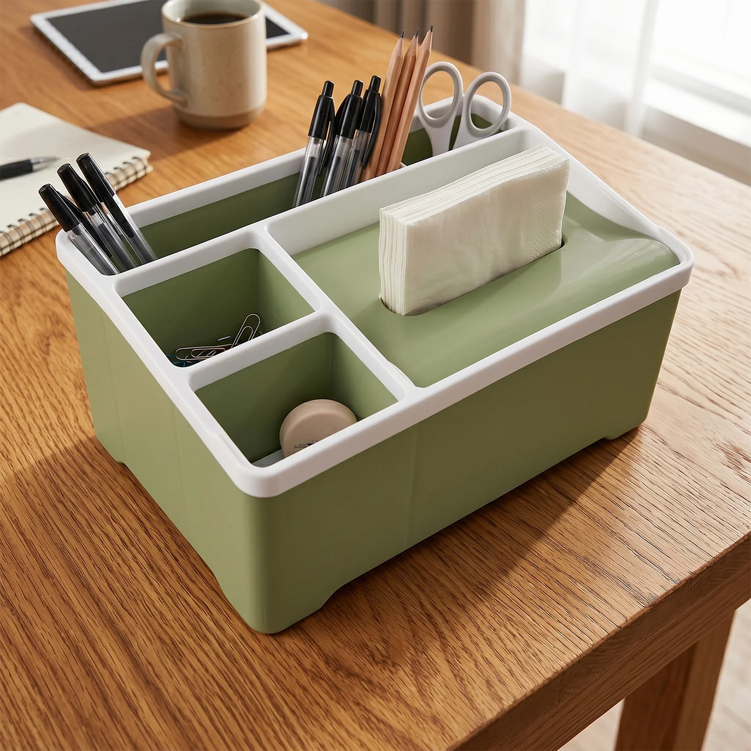 Multipurpose Plastic Storage Organizer Box with Compartments (1 Pc) - Image 8