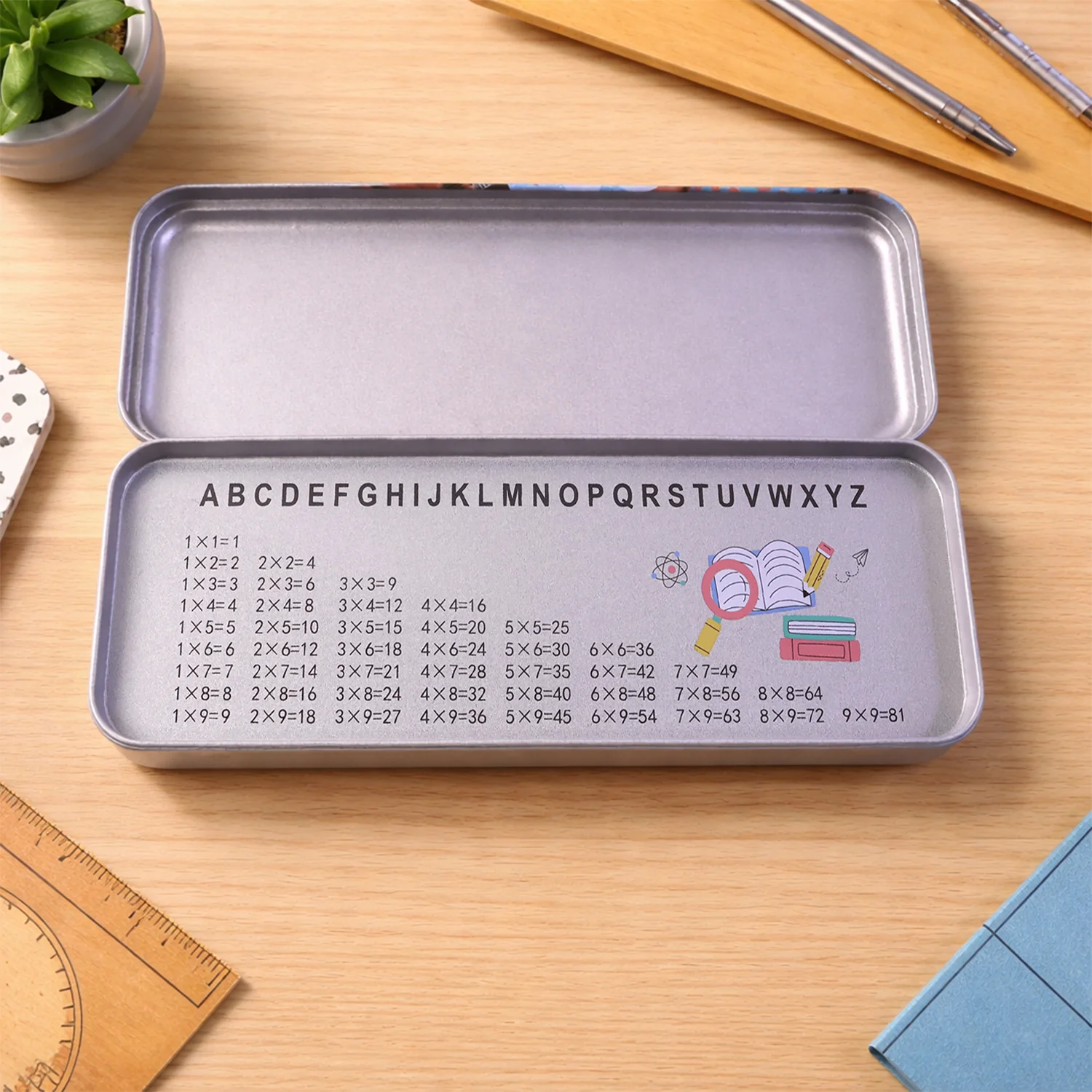 Multipurpose Printed Metal Pencil Box (1 Pc) - Image 5