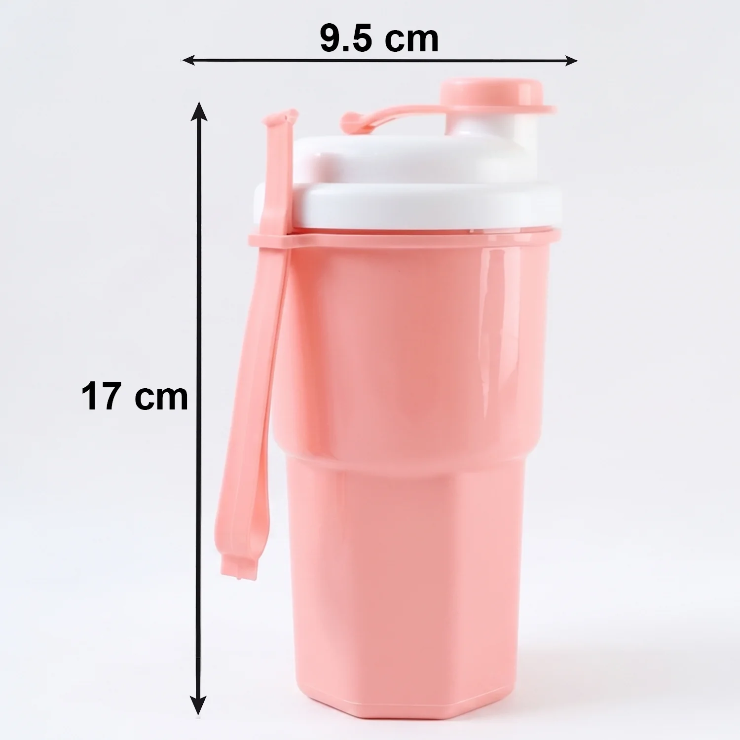 Multipurpose Protein Tumbler with Secure Flip Lid (400ML Approx) - Image 6