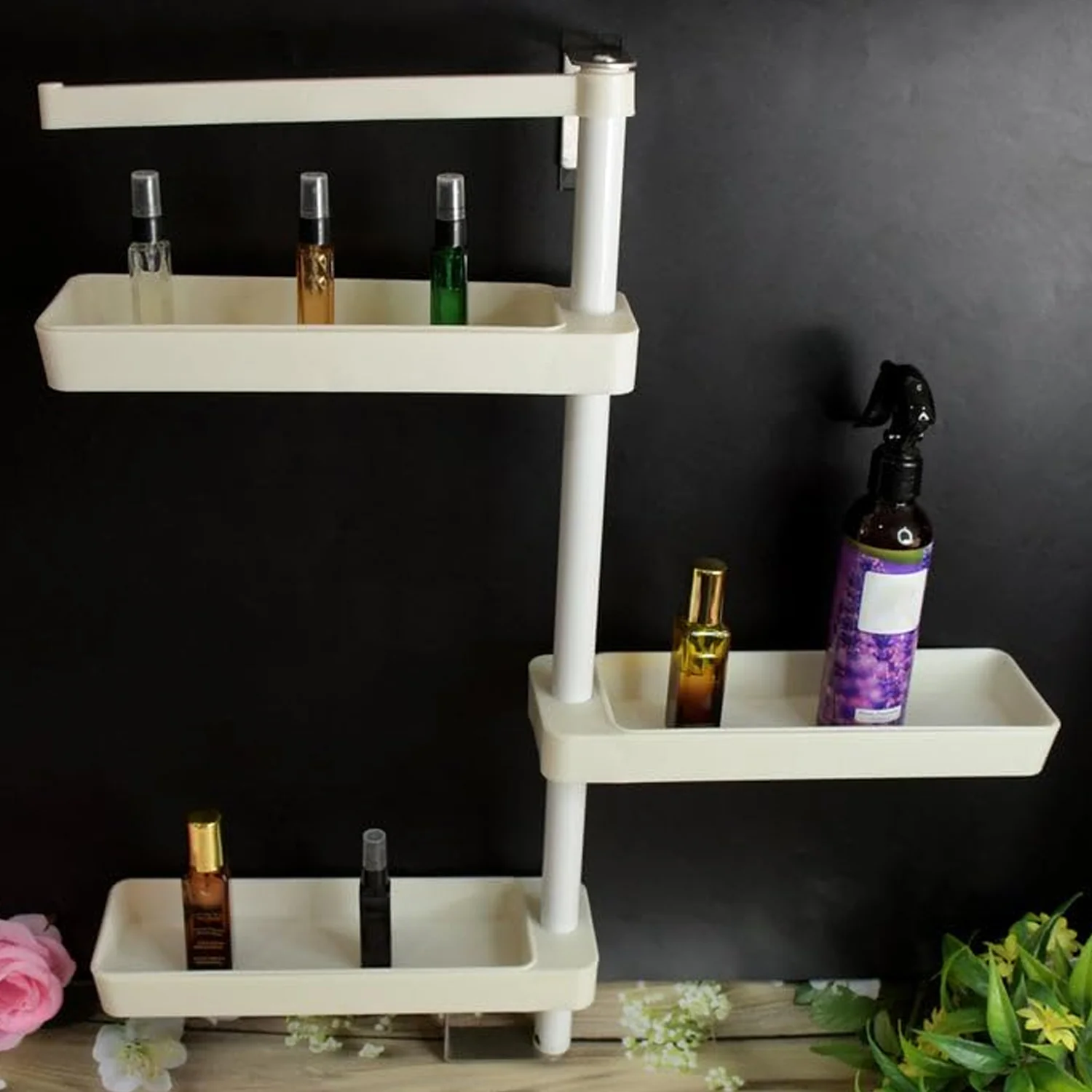 Multipurpose Rotating Shelf Storage Rack 4 Tier (1 Set) - Image 7