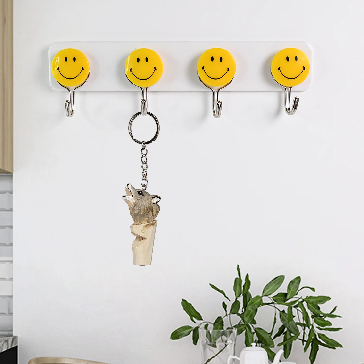 Multipurpose Self-Adhesive 4 hooks for wall Hook (1 Pc) - Image 5