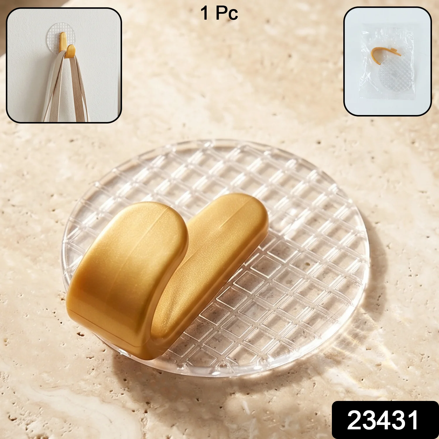 Premium Self Adhesive Wall Hook (1 Pc) - Image 2