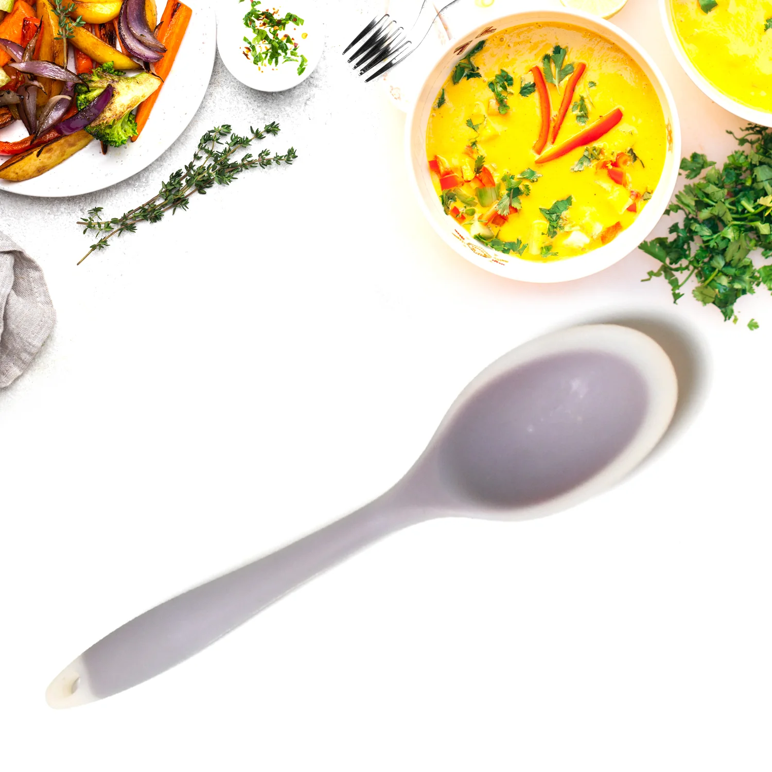 Silicone Basting Spoon for Non-Stick Cookware & Kitchen Use (1 Pc) - Image 4
