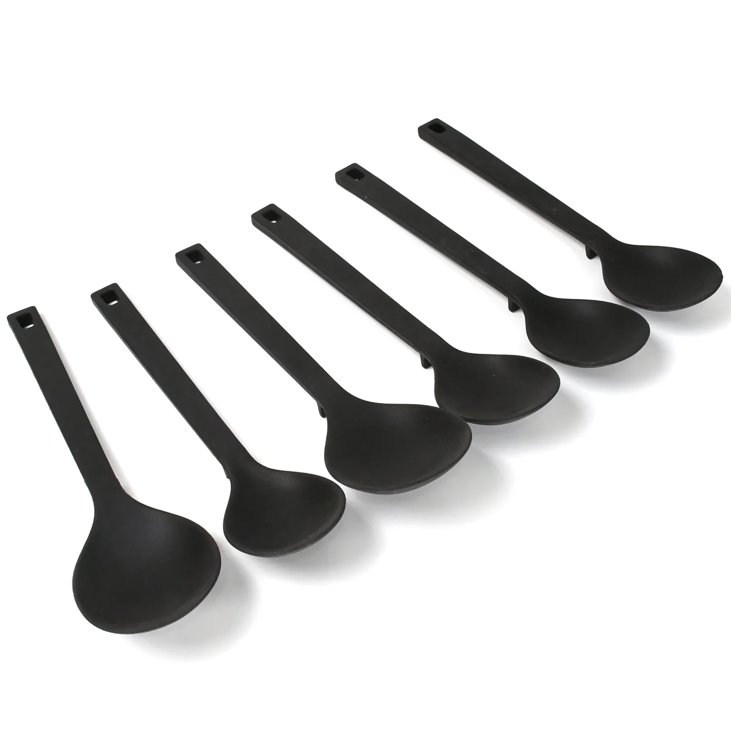 Multipurpose Silicone Spoon, Silicone Basting Spoon Non-Stick Kitchen Utensils Household Gadgets Heat-Resistant Non Stick Spoons Kitchen Cookware Items For Cooking and Baking (6 Pcs Set) - Image 6