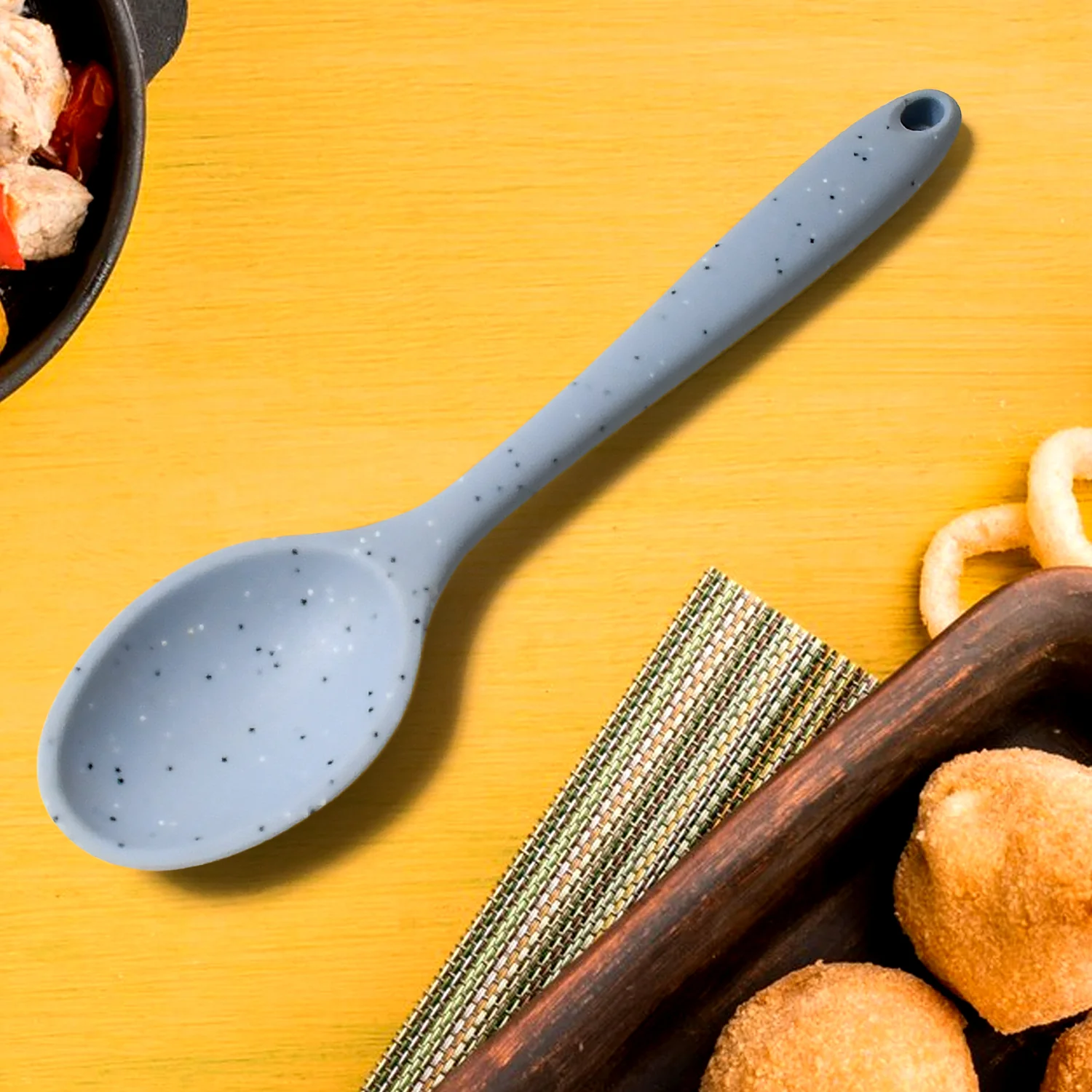Silicone Multipurpose Basting Spoon Heat-Resistant Non-Stick Cooking Set (6 Pcs) - Image 8