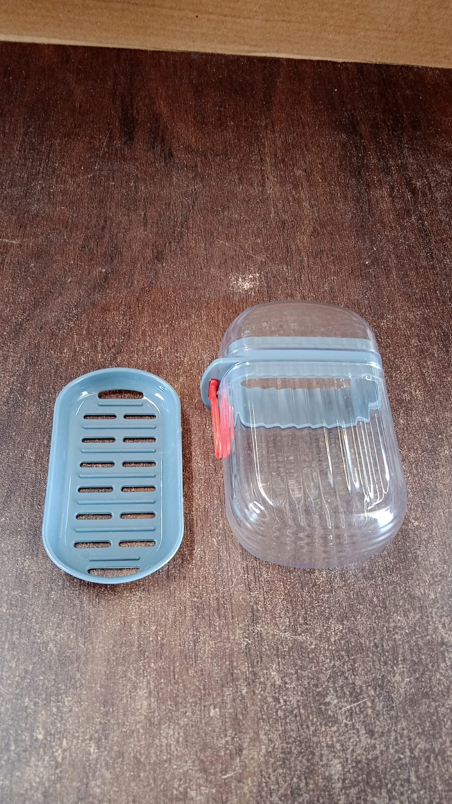 Multipurpose Soap Box Holder with Transparent Dust-Proof Lid ,Sabudani (1 Pc) - Image 7