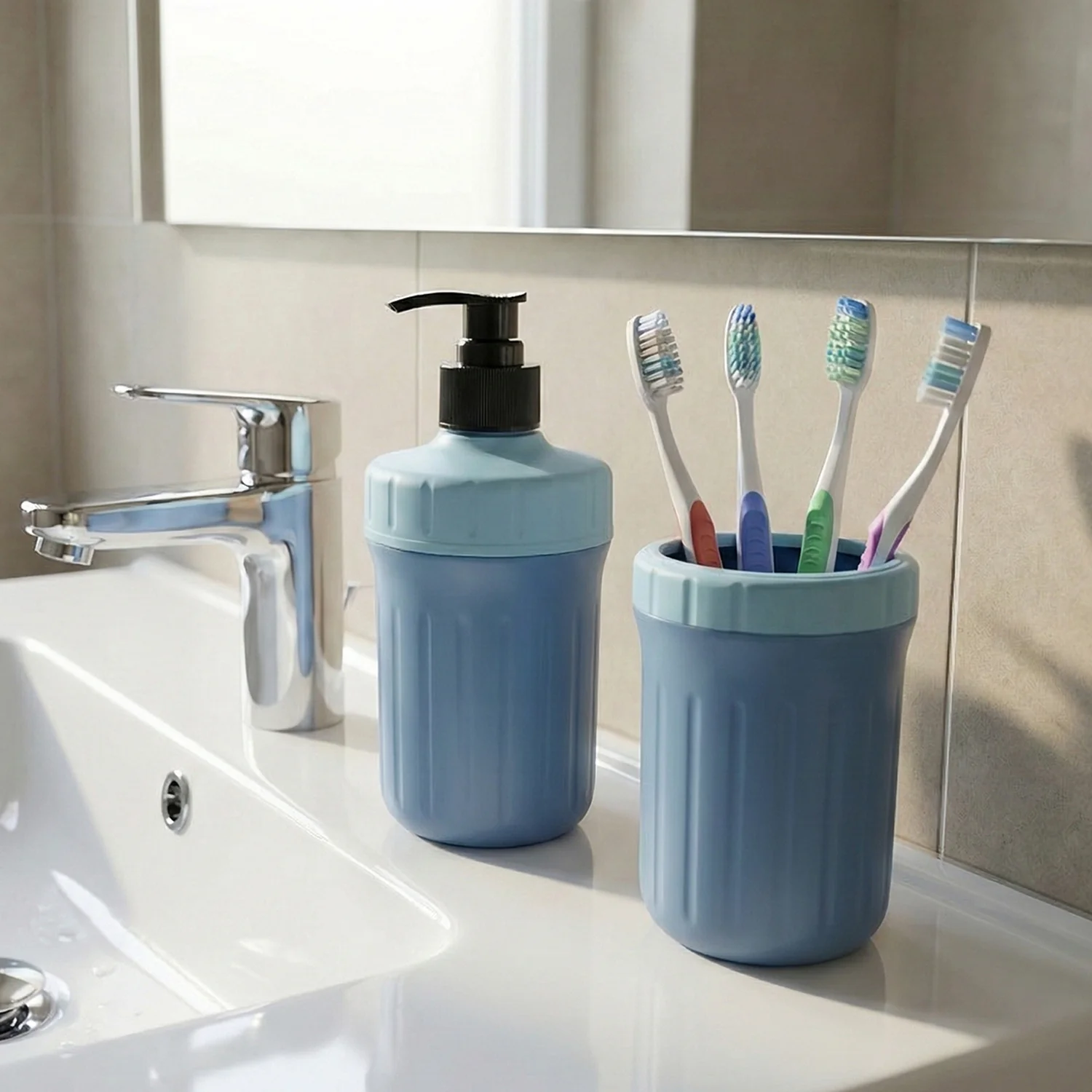 Multipurpose Soap Dispenser with Utility Holder (1 Set) - Image 4