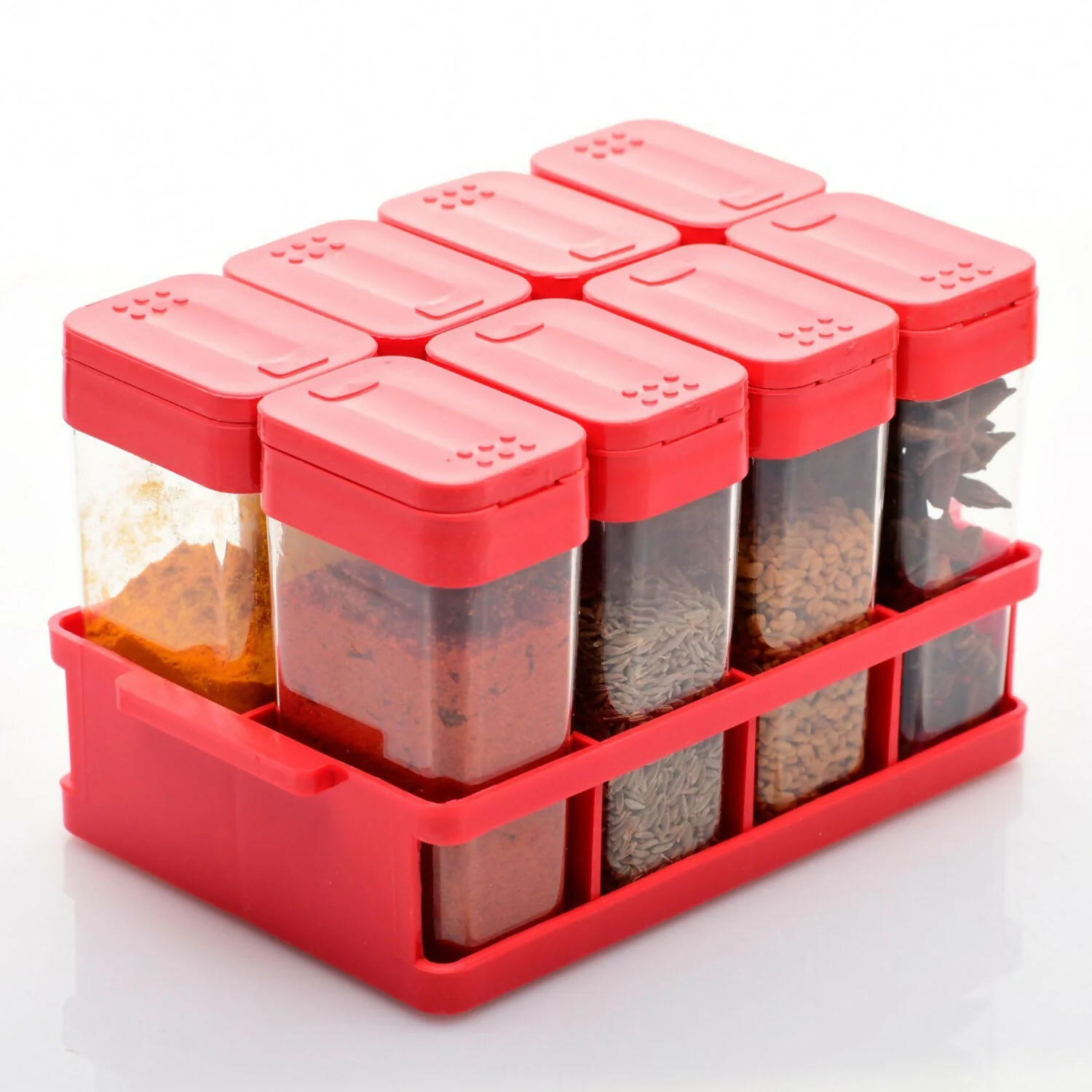multipurpose spice rack with tray set of 8 - Image 10