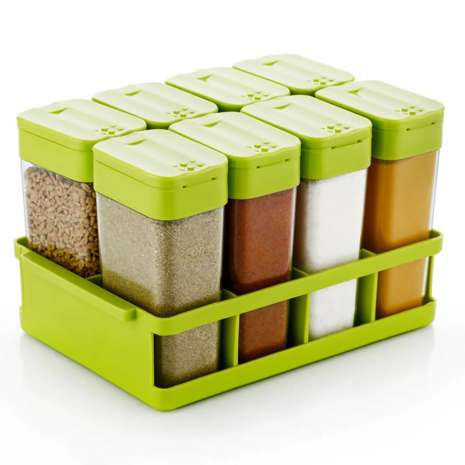 multipurpose spice rack with tray set of 8 - Image 9