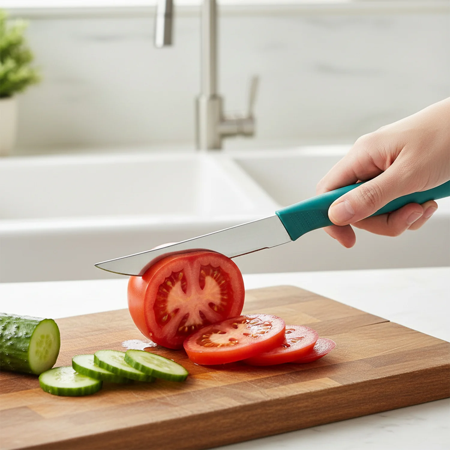 Multipurpose Stainless Steel Fruit Knife Set of 3 - Image 3