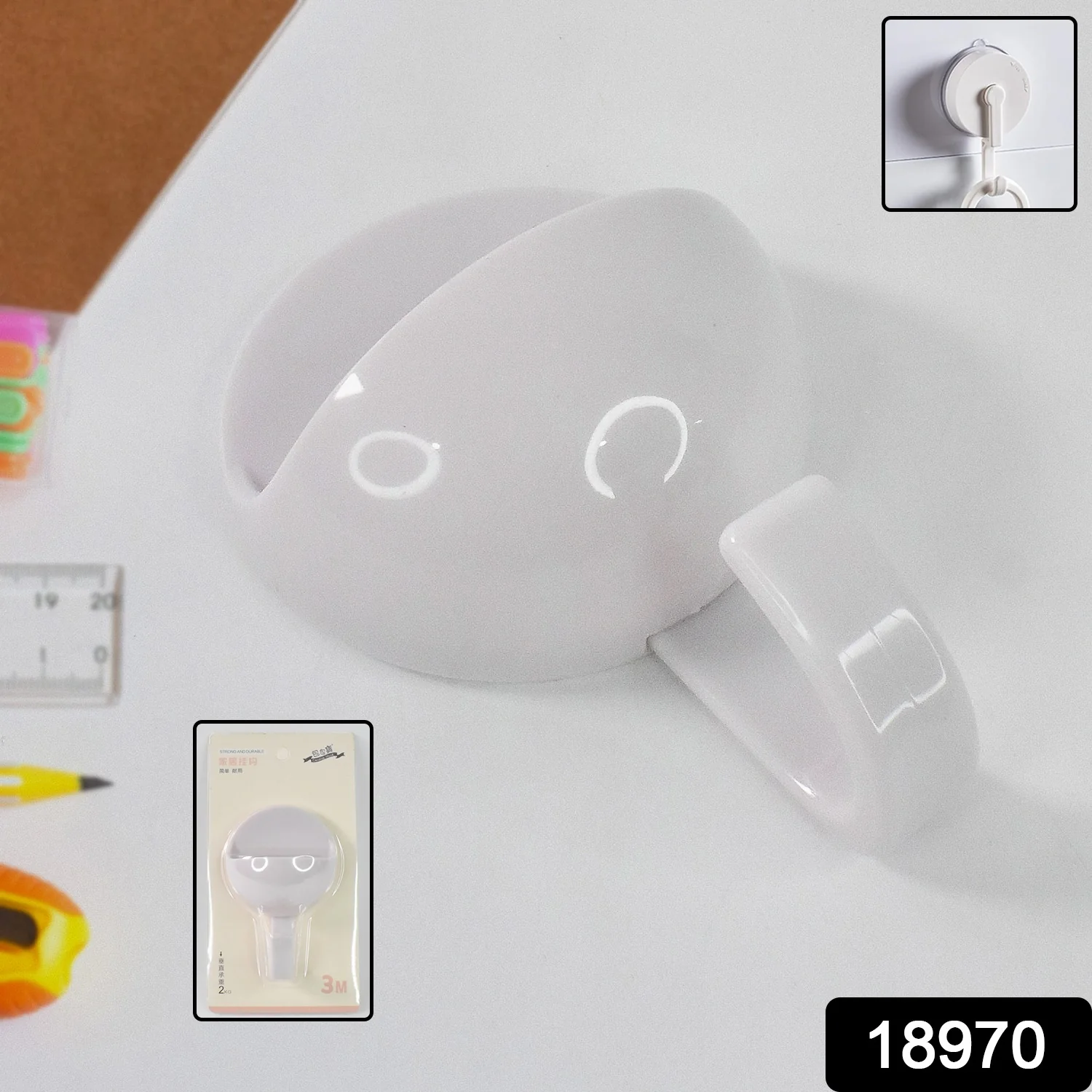 Multipurpose Strong&Hook Self-Adhesive hooks for wall Heavy&Duty Hook - Image 7