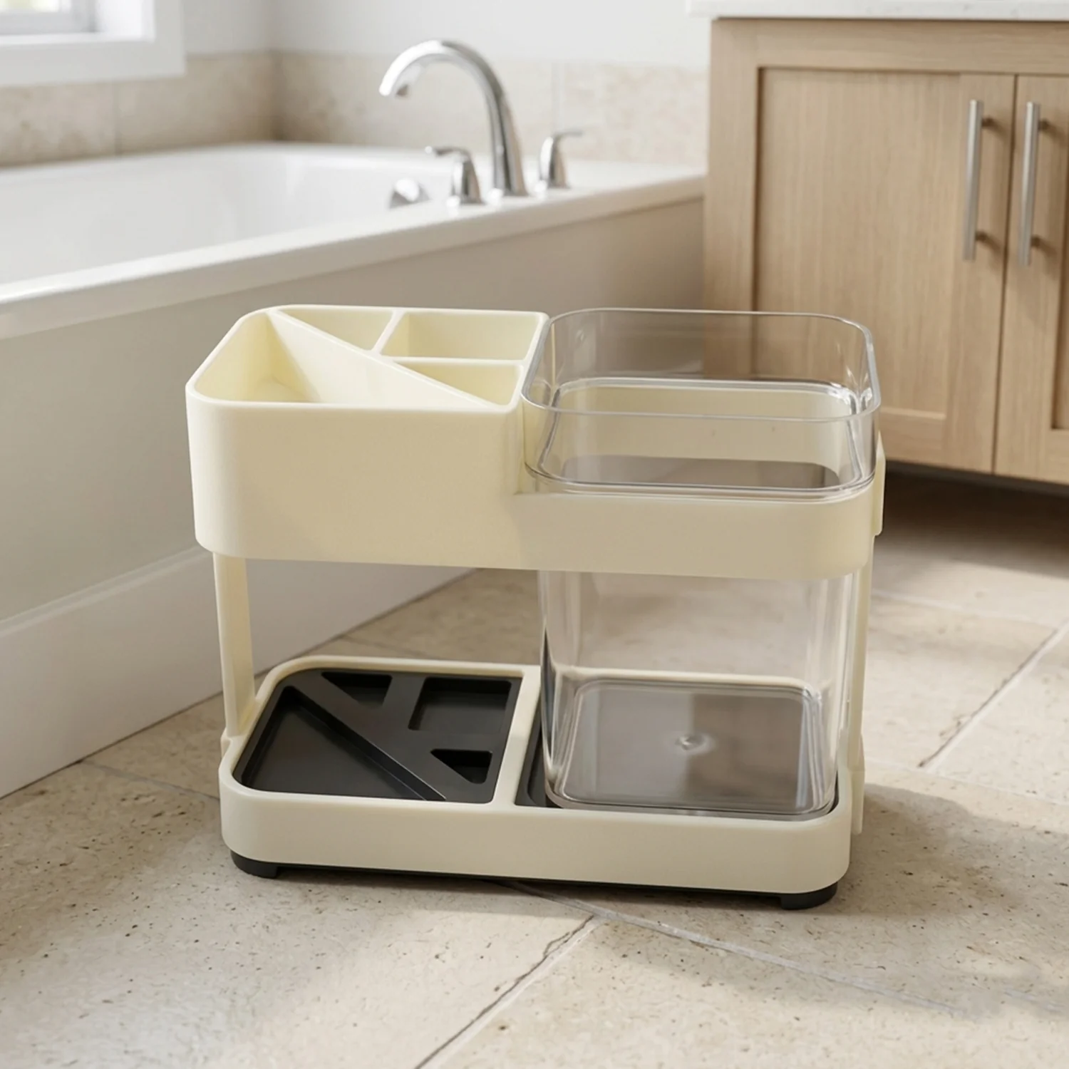 Multipurpose Toothbrush & Toothpaste Stand Holder (1 Set) - Image 8