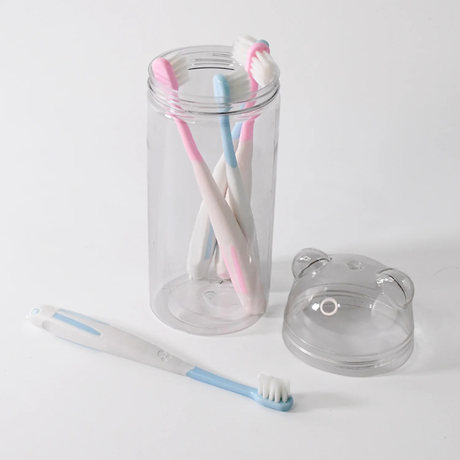 Multipurpose Travel-Friendly Toothbrush Holder with 5 Soft Bristle Toothbrushes - Image 5