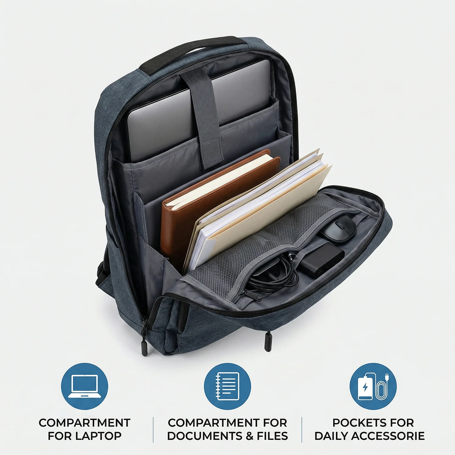 Multipurpose Travel Luggage Backpack with USB Charging Port (1 Pc, 37x28 Cm) - Image 8