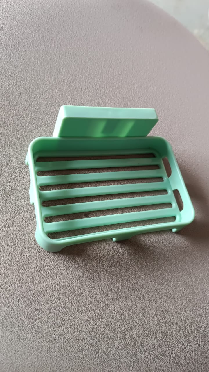 Multipurpose Wall-Mount Soap Dish with Self-Draining Slotted Base (1 Pc) - Image 7