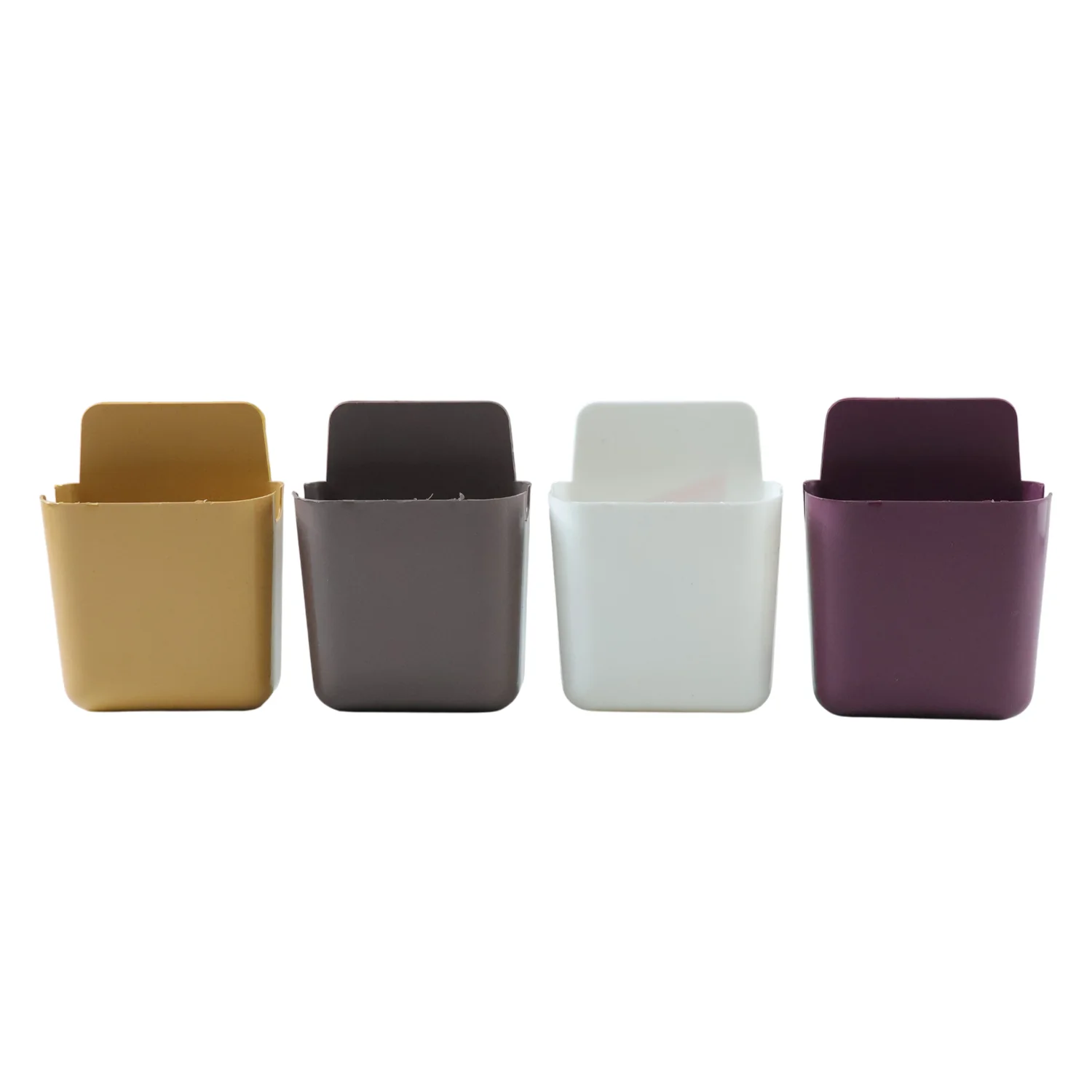 Multipurpose Plastic Wall Mounted Remote & Mobile Holder Stand – (Pack of 4 / Mix Color) - Image 5