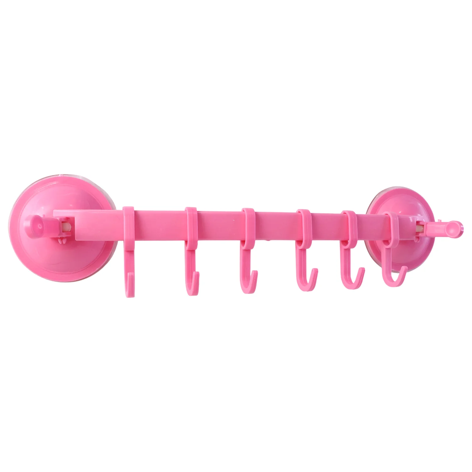 Multipurpose Wall-Mounted Plastic Hanging Rack (6 Hook, 1 Pc) - Image 5