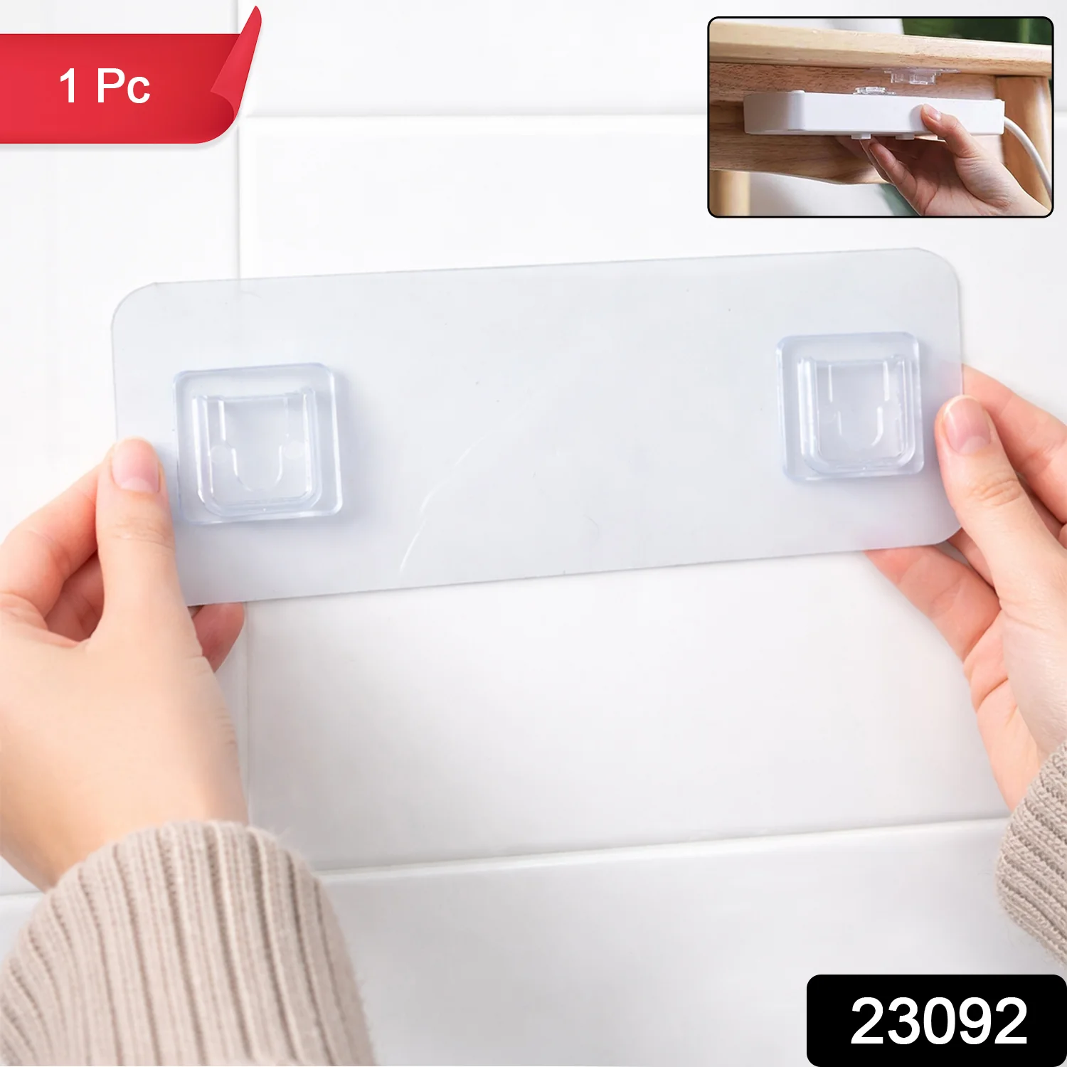 Multipurpose Wall Mounted Self Adhesive Hanger (1 Pc) - Image 2