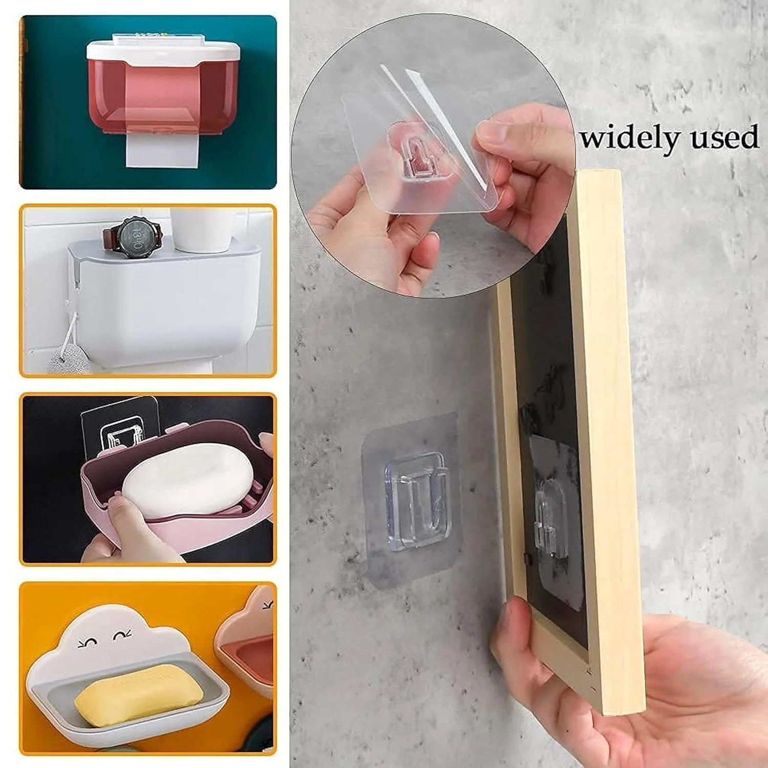 Multipurpose Wall Mounted Self Adhesive Hanger (1 Pc) - Image 7