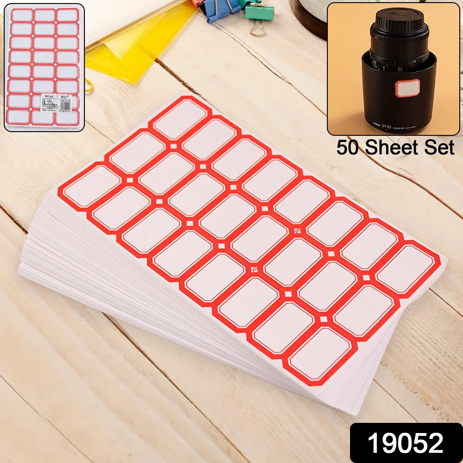 Multipurpose Writable Blank Label Sticker Sheets (50 Sheet) - Image 2