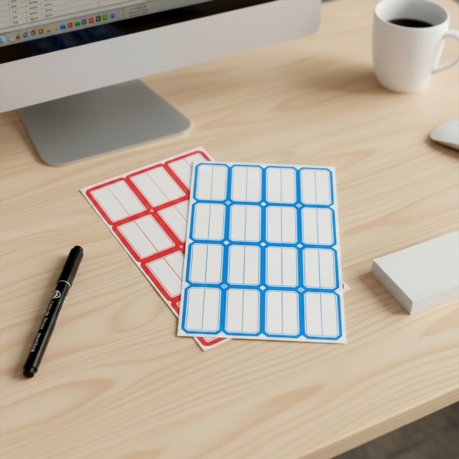 Multipurpose Writable Label Stickers (5 Sheets Set) - Image 8