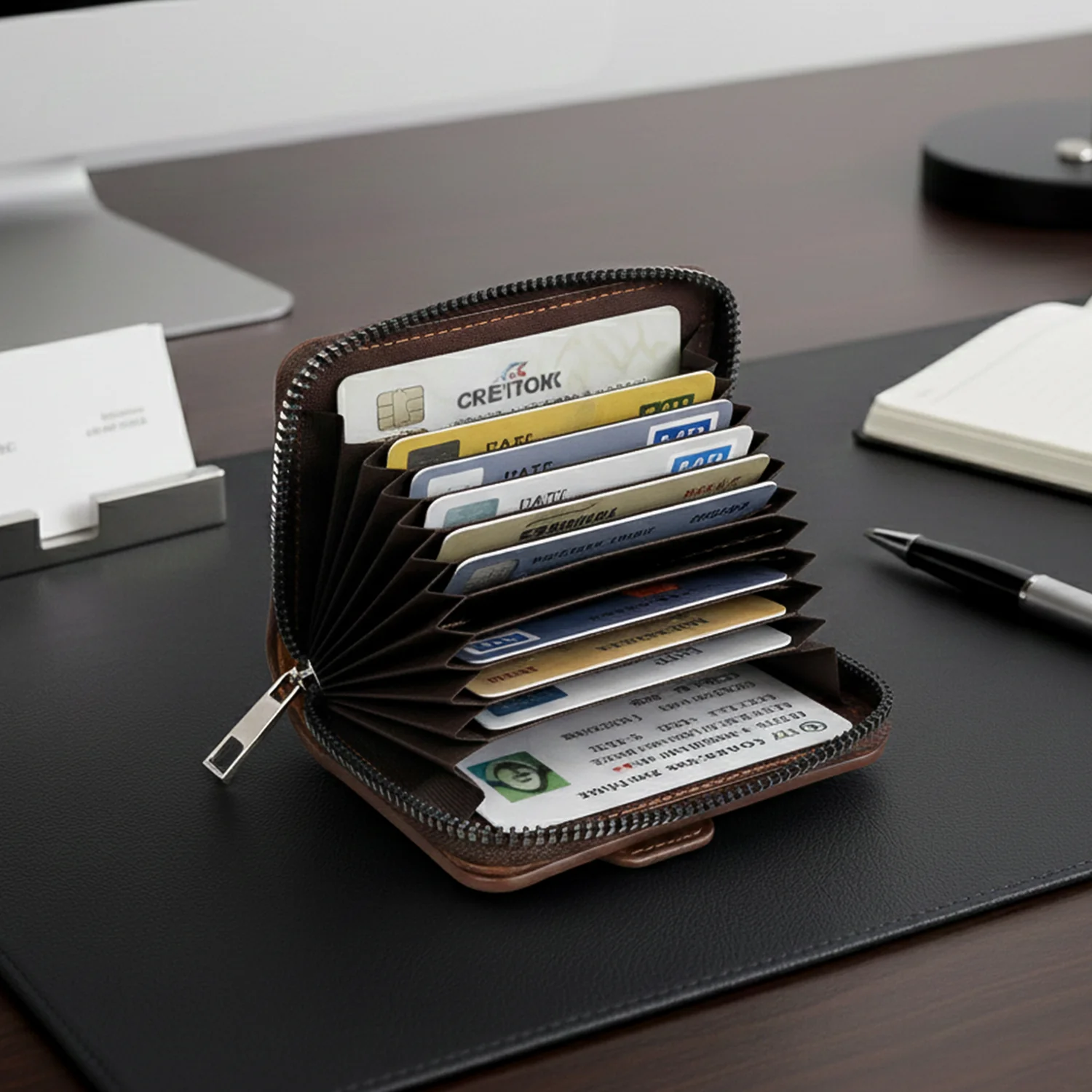 Premium Multipurpose Zip Closure Card Holder Wallet (1 Pc) - Image 3