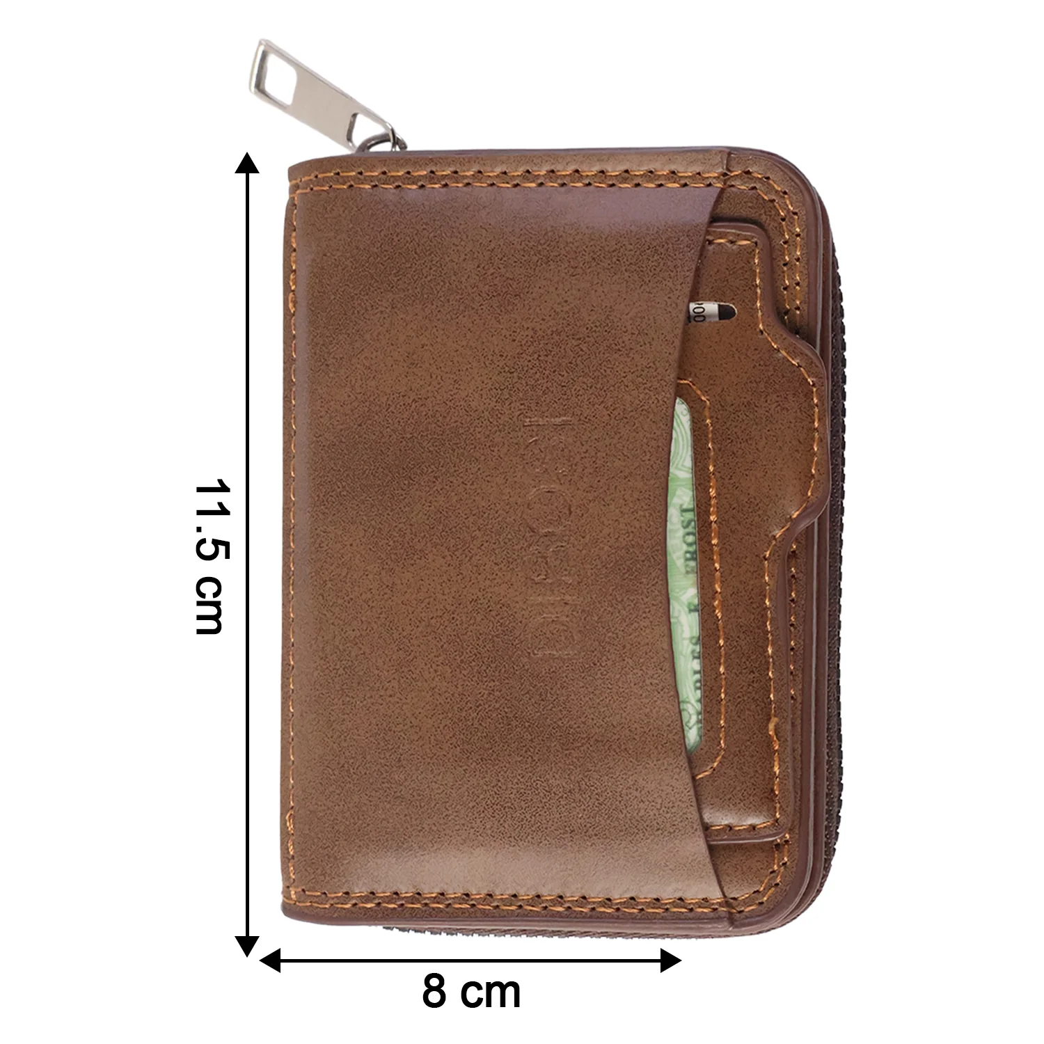 Premium Multipurpose Zip Closure Card Holder Wallet (1 Pc) - Image 6