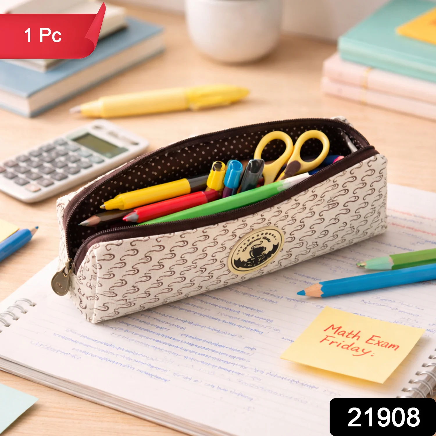 Multipurpose Zipper Pencil Pouch (1 Pc) - Image 2