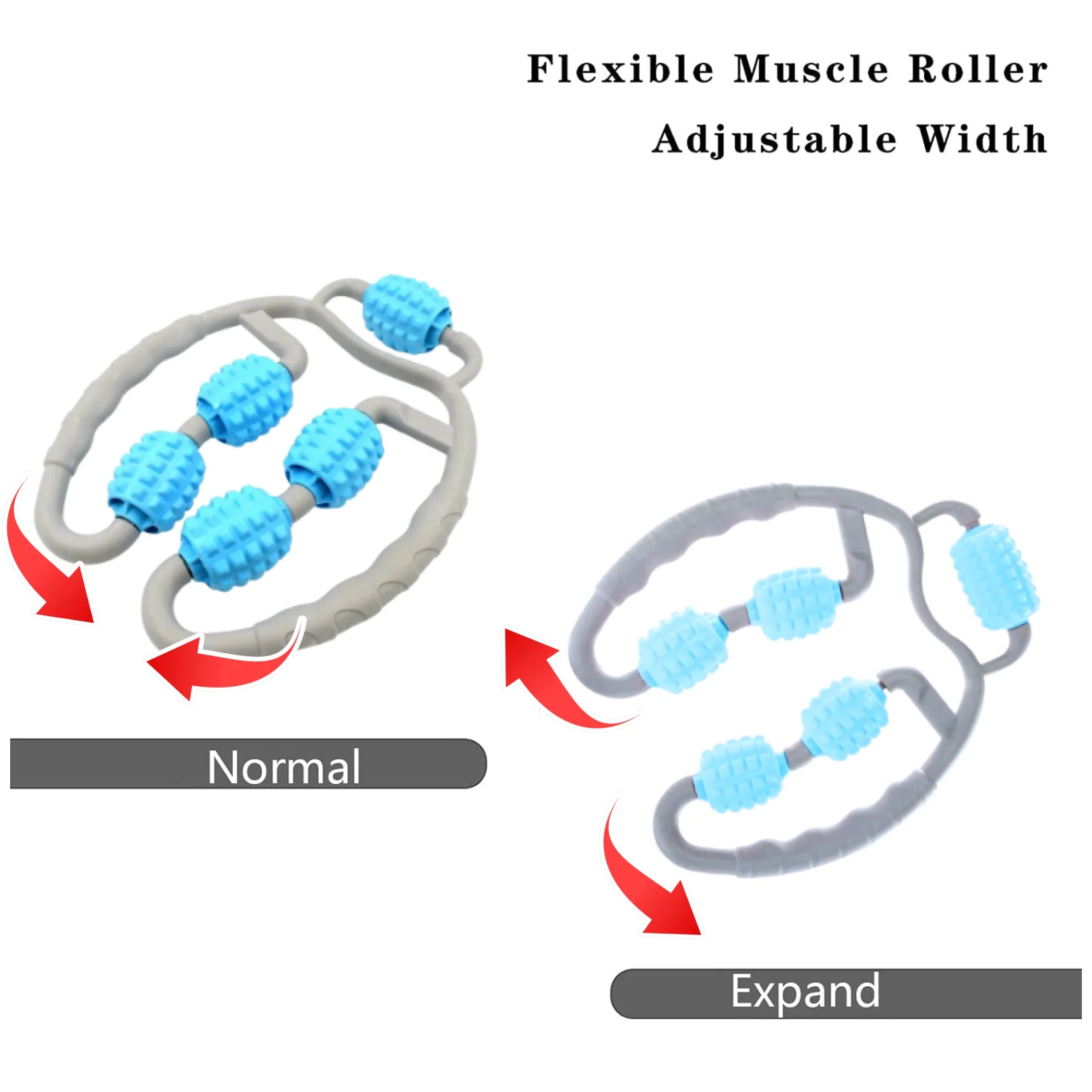 Muscle Massage Roller for Leg Soreness & Relaxation (5 Wheels, 1 Pc) - Image 4