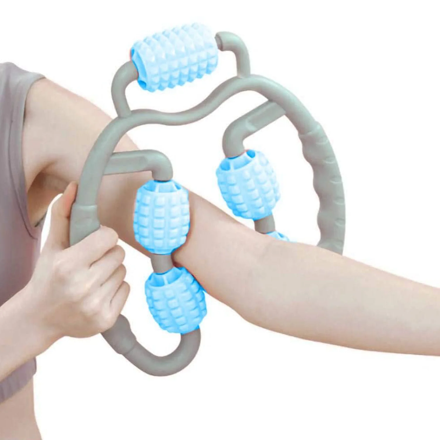 Muscle Massage Roller for Leg Soreness & Relaxation (5 Wheels, 1 Pc) - Image 7