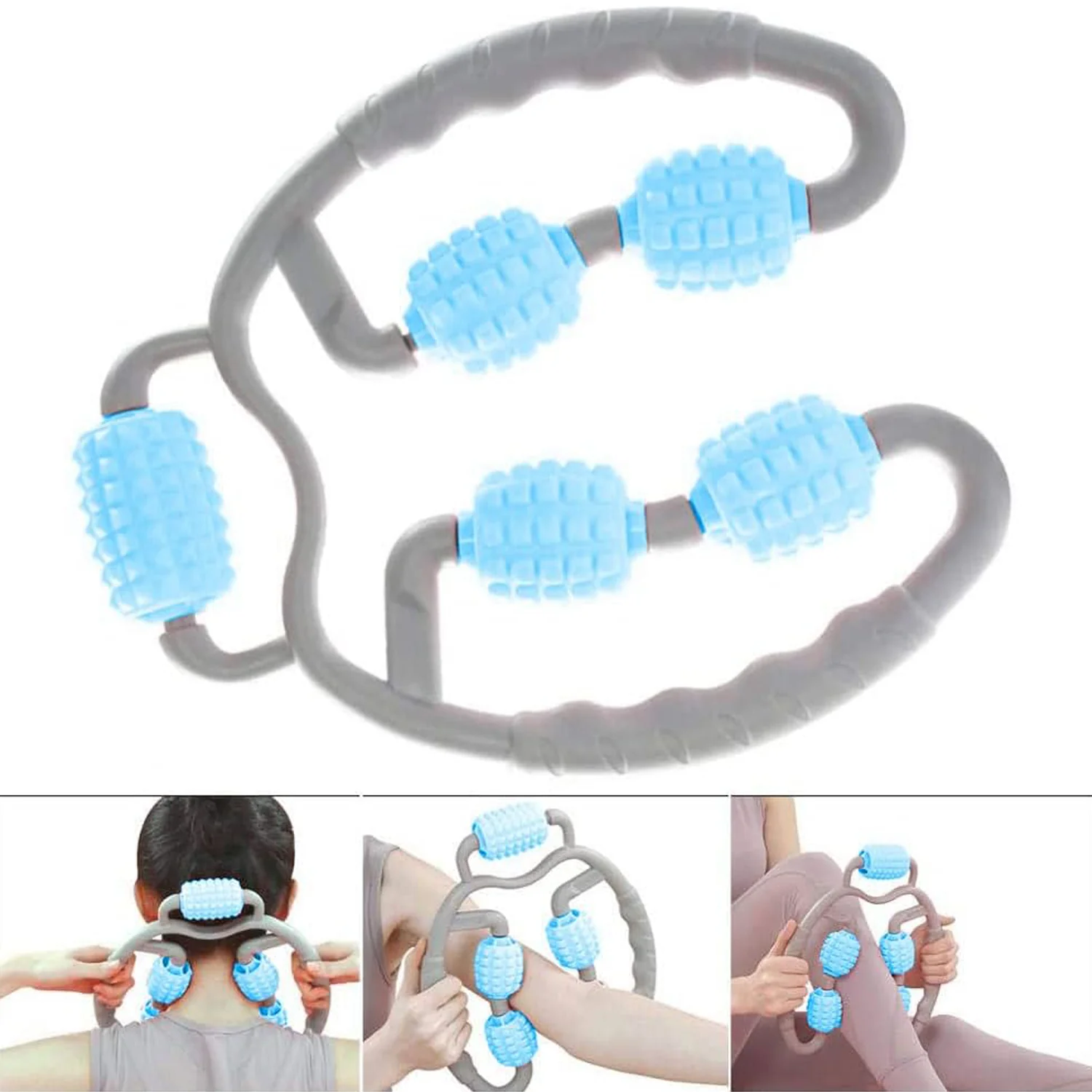 Muscle Massage Roller for Leg Soreness & Relaxation (5 Wheels, 1 Pc) - Image 8