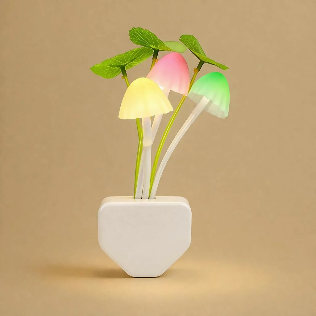 Mushroom LED Night Light Plug-In Soft Glow Decorative Lamp - Image 4