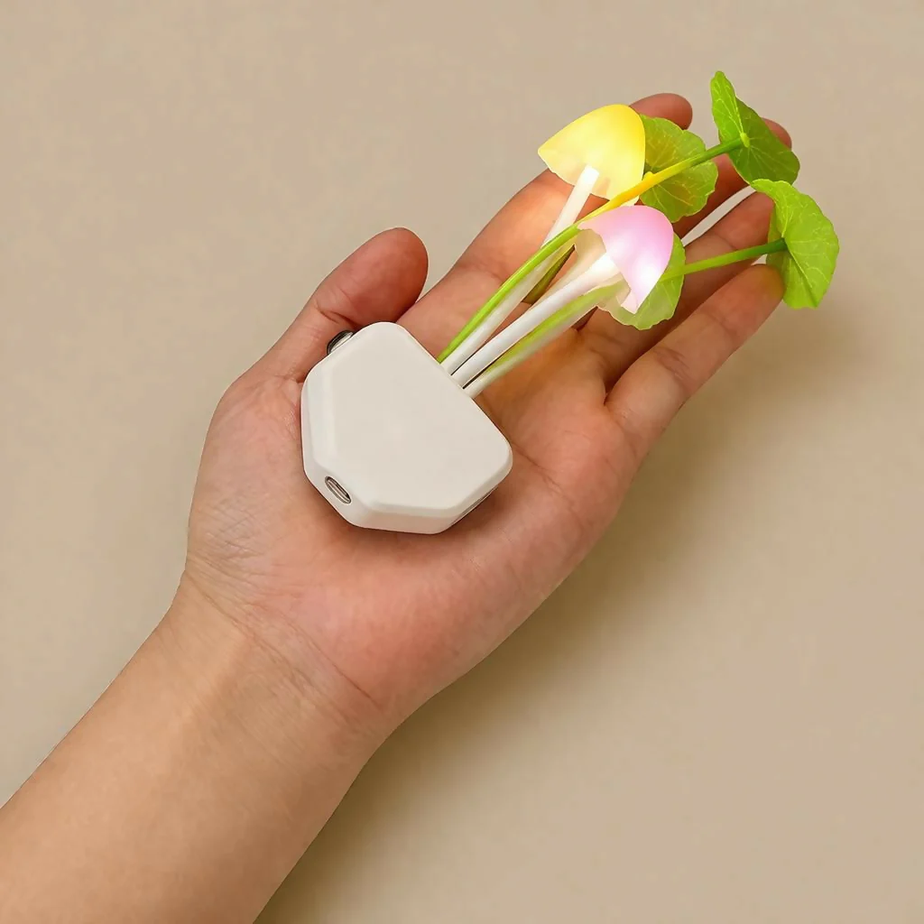 Mushroom LED Night Light Plug-In Soft Glow Decorative Lamp - Image 5