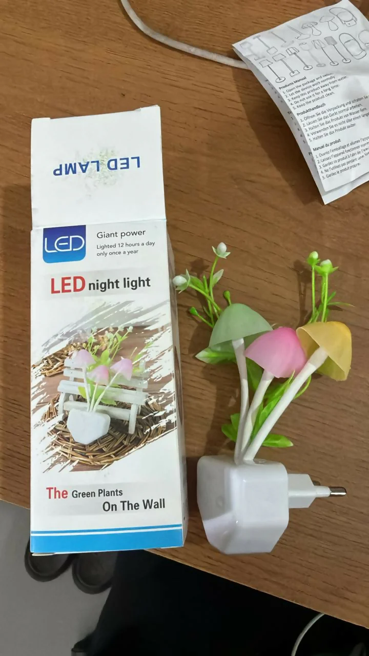 Mushroom LED Night Light Plug-In Soft Glow Decorative Lamp - Image 6