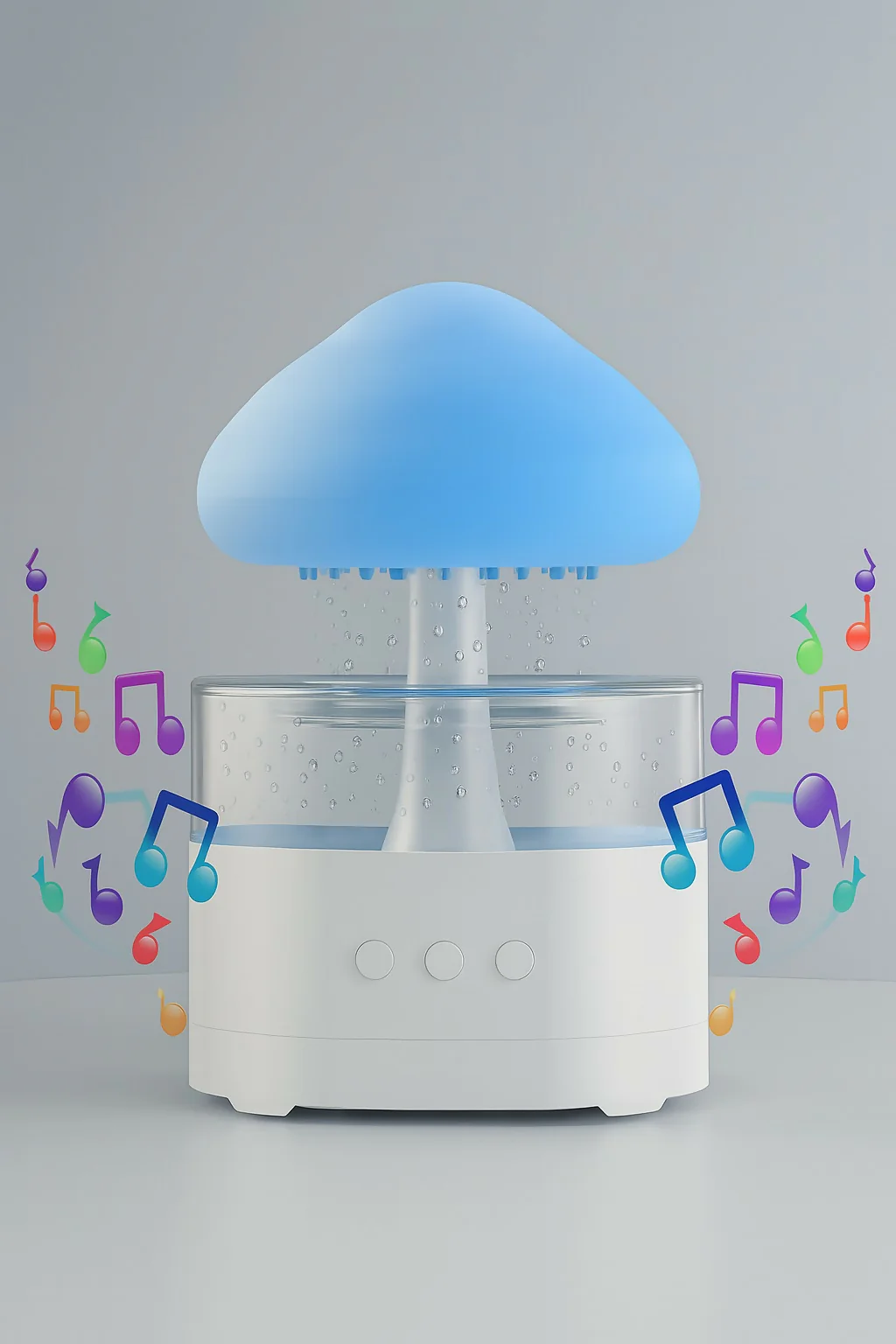 Mushroom Rain Drop with Bluetooth Speaker โ 3-in-1 Night Light - Image 2