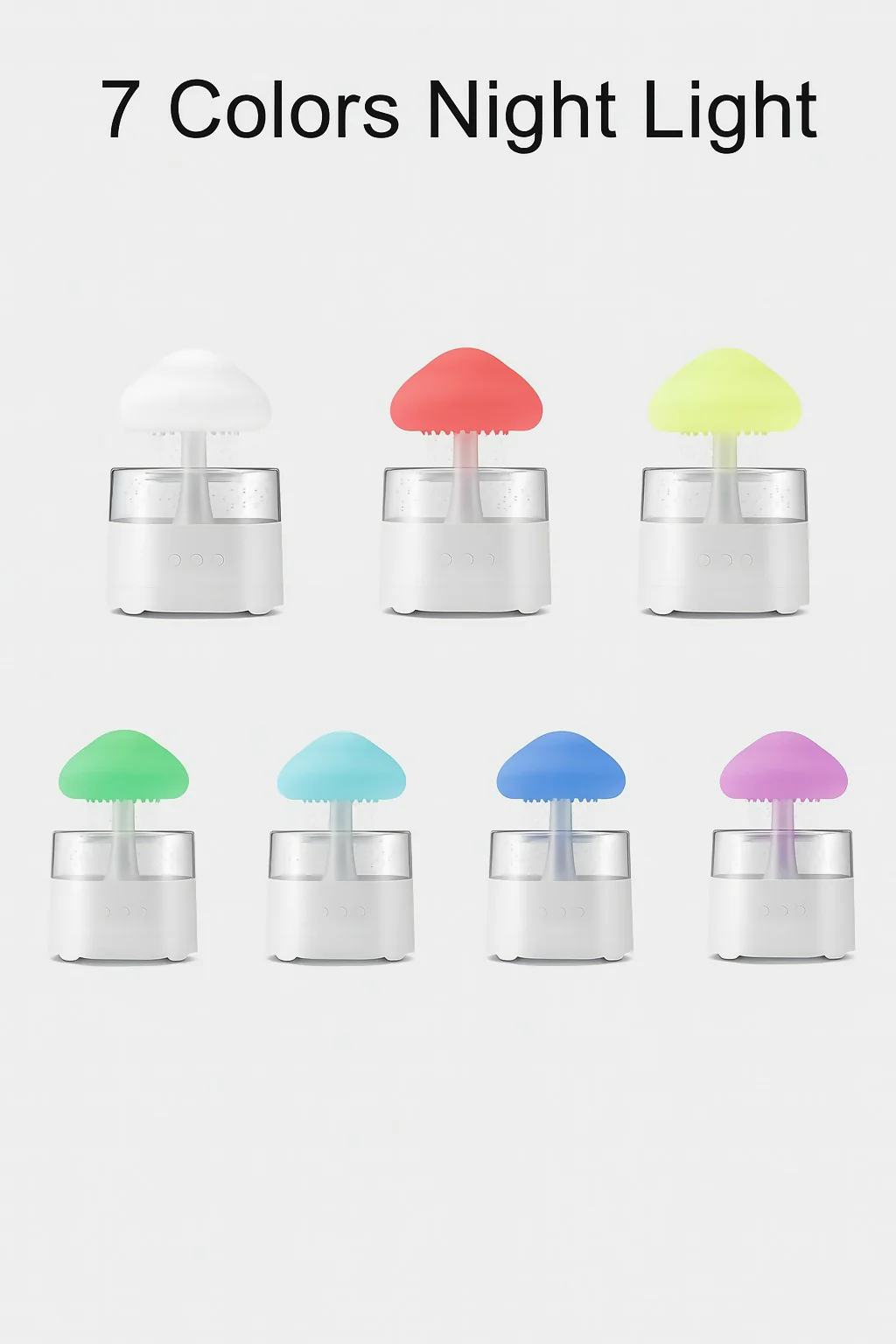 Mushroom Rain Drop with Bluetooth Speaker โ 3-in-1 Night Light - Image 3
