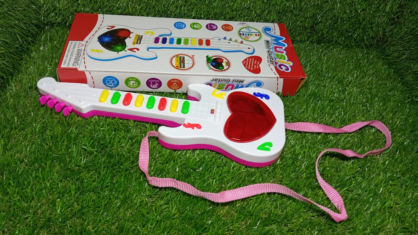 Battery Operated Musical Instruments Mini Guitar Toys and Light for 3+Years Old Kids - Image 10