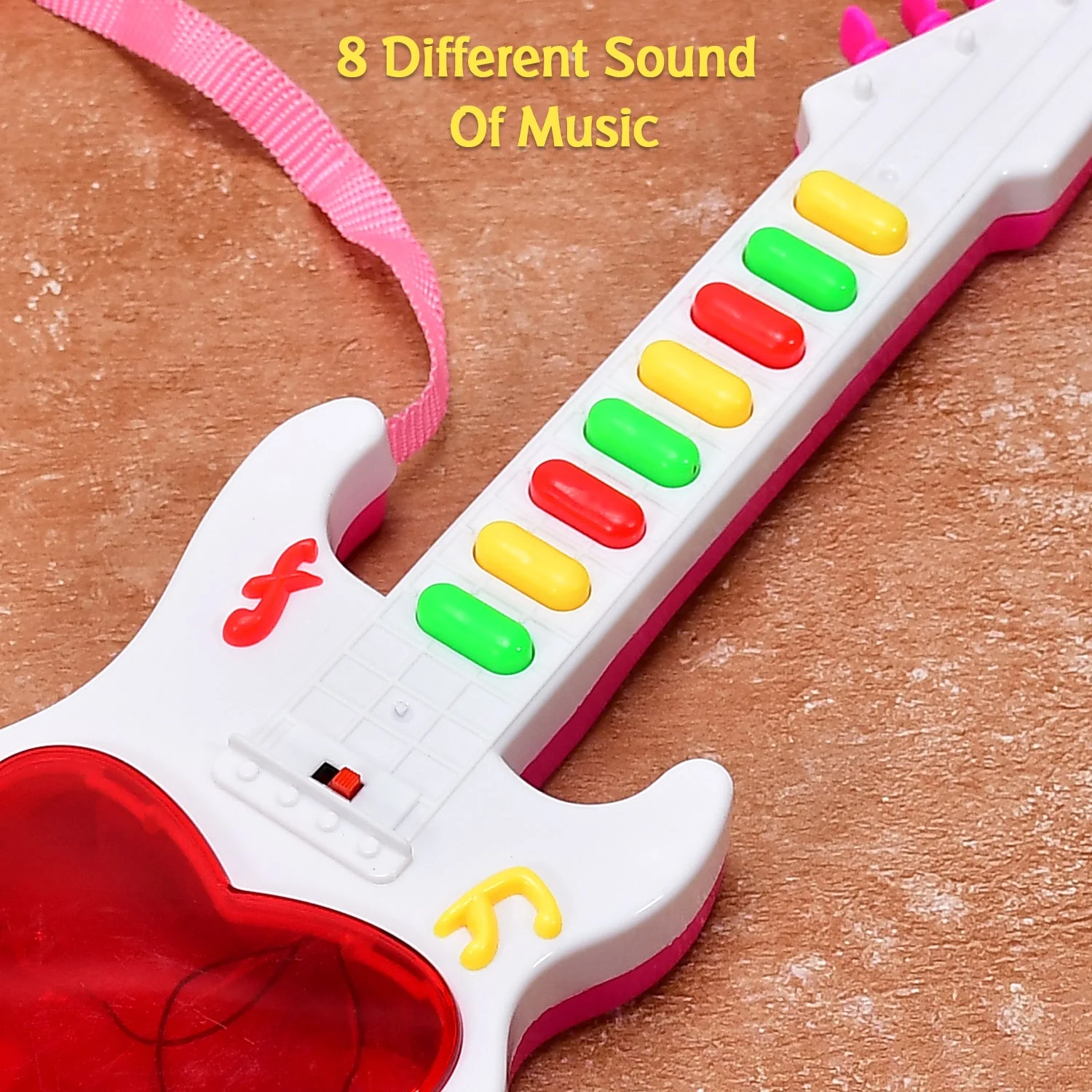 Battery Operated Musical Instruments Mini Guitar Toys and Light for 3+Years Old Kids - Image 5