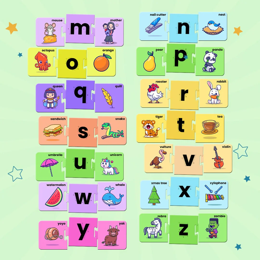 MY FIRST ALPHABET PUZZLE - AGE 3+ (78 CARDBOARD PIECES) - Image 4