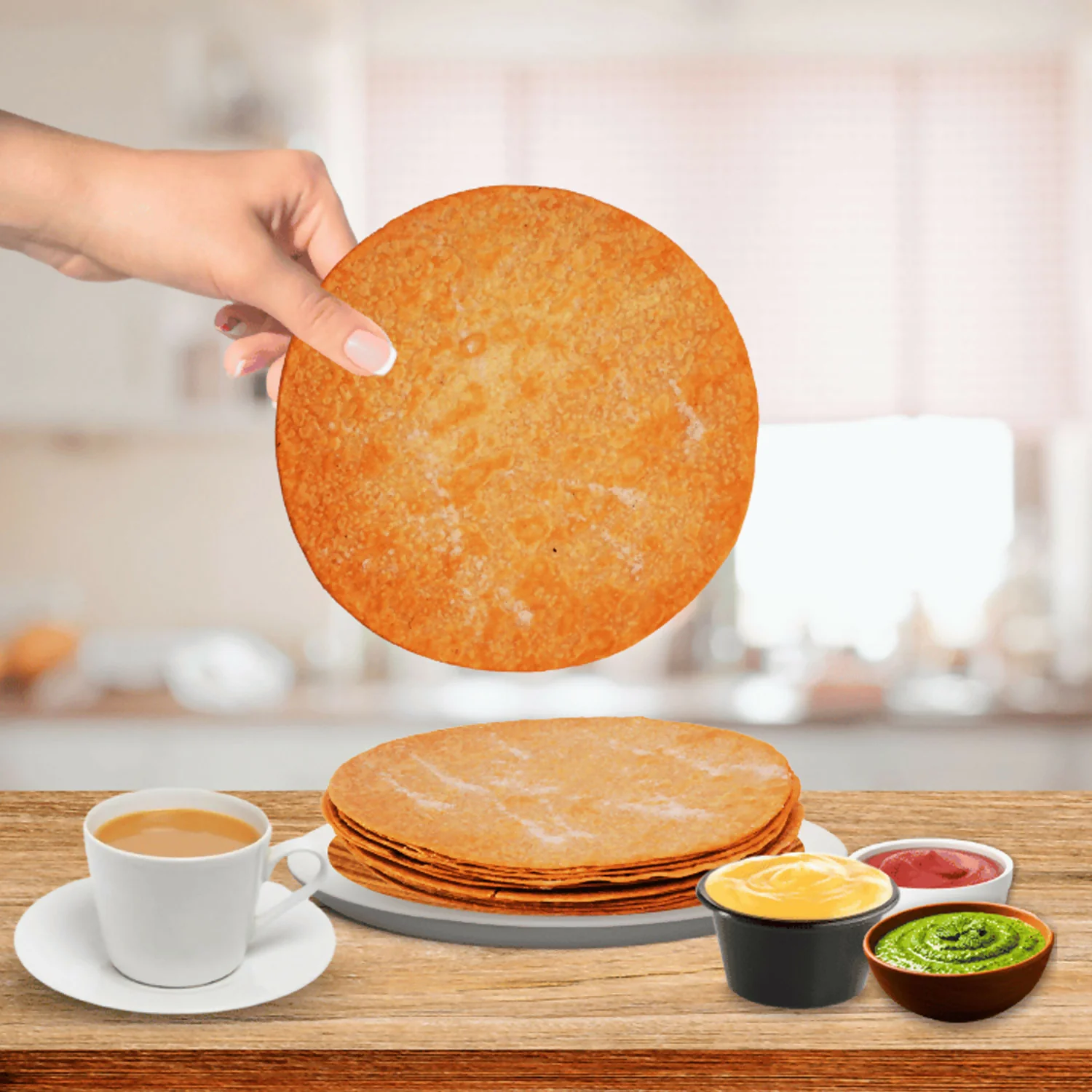 Naasta Baasta Cheese Masala Khakhra – Crispy Ready to Eat Cheese Flavoured Snack (200 Gm) - Image 2